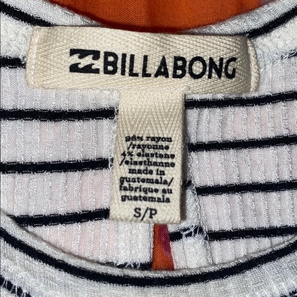 Billabong Loose Fitting Striped Tank Top Size S - Picture 3 of 4